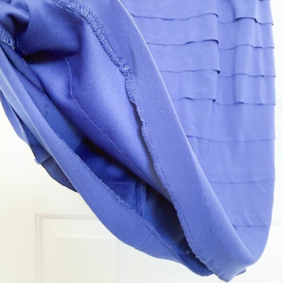 Jones Wear Blue Ruffle Bodycon Dress Size 10 Evening Wedding Party - Picture 11 of 13